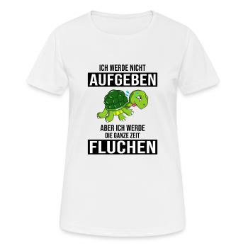 Läufer Jogging Joggen - Frauen T-Shirt atmungsaktiv - Weiß - Vorne - AI Model Female 172 dark (172cm)
