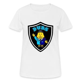 Dublin GAA - Frauen T-Shirt atmungsaktiv - Weiß - Vorne - AI Model Female 172 dark (172cm)