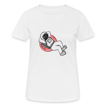 Astronaut - T-shirt respirant Femme - blanc - Devant - AI Model Female 172 dark (172cm)