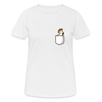 Kakadu Taschenpapagei Vogel - Frauen T-Shirt atmungsaktiv - Weiß - Vorne - AI Model Female 172 dark (172cm)