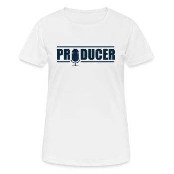 Beat Produzent Producer Musikproduzent DJ Hip Hop - Frauen T-Shirt atmungsaktiv - Weiß - Vorne - AI Model Female 172 dark (172cm)