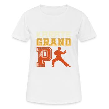 Karaté Grand-père Karaté Entraînement - T-shirt respirant Femme - blanc - Devant - AI Model Female 172 dark (172cm)