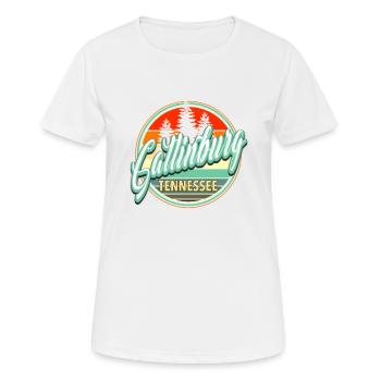 Gatlinburg Tennessee - T-shirt respirant Femme - blanc - Devant - AI Model Female 172 dark (172cm)