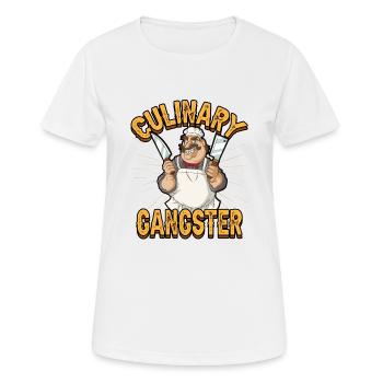 Cuisine Restaurant Gastronomie Bonnet de cuisine - T-shirt respirant Femme - blanc - Devant - AI Model Female 172 dark (172cm)