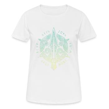 Yggdrasil World Tree World Ash Nordic - Women's Breathable T-Shirt - white - Front - AI Model Female 172 dark (172cm)