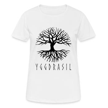 Yggdrasil World Tree World Ash Nordic - Women's Breathable T-Shirt - white - Front - AI Model Female 172 dark (172cm)