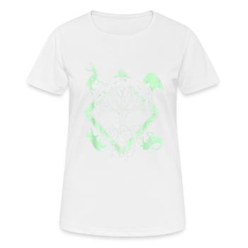 Yggdrasil World Tree World Ash Nordic - Women's Breathable T-Shirt - white - Front - AI Model Female 172 dark (172cm)