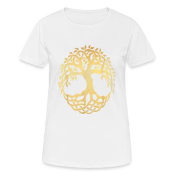 Yggdrasil World Tree World Ash Nordic - Women's Breathable T-Shirt - white - Front - AI Model Female 172 dark (172cm)