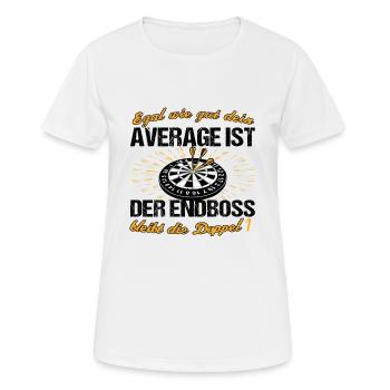 Dart Darts - Frauen T-Shirt atmungsaktiv - Weiß - Vorne - AI Model Female 172 dark (172cm)