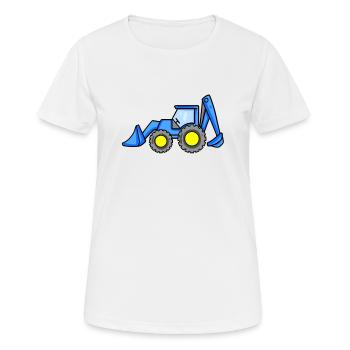 Chantier de chantier de dragage - T-shirt respirant Femme - blanc - Devant - AI Model Female 172 dark (172cm)