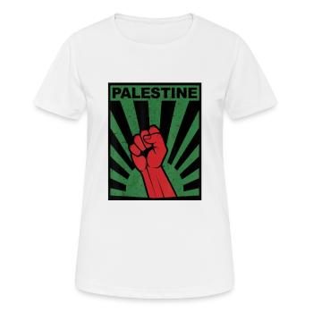 Palestine Free Freedom Free Gaza - Women's Breathable T-Shirt - white - Front - AI Model Female 172 dark (172cm)