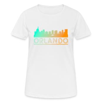 Orlando Ville Voyage - T-shirt respirant Femme - blanc - Devant - AI Model Female 172 dark (172cm)
