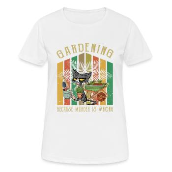 Jardin jardin jardinier Jardinage - T-shirt respirant Femme - blanc - Devant - AI Model Female 172 dark (172cm)