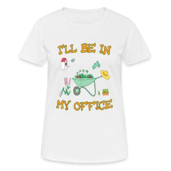 Jardin jardin jardinier Jardinage - T-shirt respirant Femme - blanc - Devant - AI Model Female 172 dark (172cm)