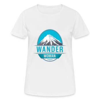 Randonner Woman Randonnée - T-shirt respirant Femme - blanc - Devant - AI Model Female 172 dark (172cm)
