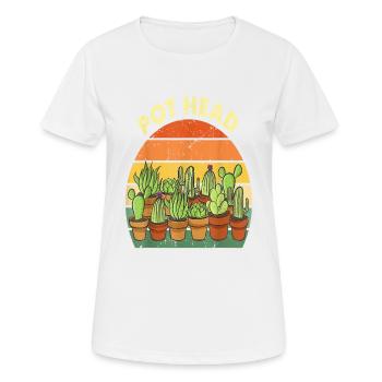 Jardin jardin jardinier Jardinage - T-shirt respirant Femme - blanc - Devant - AI Model Female 172 dark (172cm)