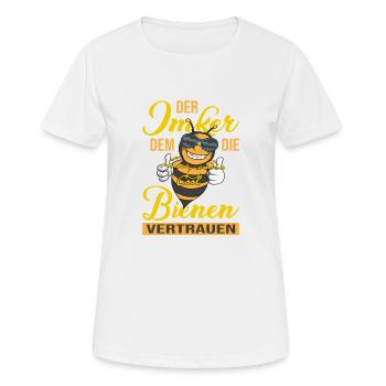 Imker Bienen Honig Imkerei Bienenzucht Nektar Cool - Frauen T-Shirt atmungsaktiv - Weiß - Vorne - AI Model Female 172 dark (172cm)