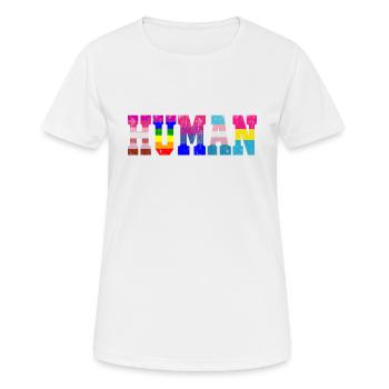 LGBT Homme Flag LGBT Pride Gay Pride Month LGBTQ - T-shirt respirant Femme - blanc - Devant - AI Model Female 172 dark (172cm)