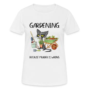 Jardin jardin jardinier Jardinage - T-shirt respirant Femme - blanc - Devant - AI Model Female 172 dark (172cm)
