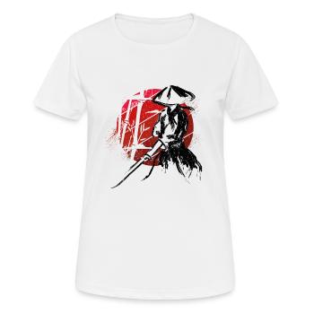 Ronin Samurai Warrior - Women's Breathable T-Shirt - white - Front - AI Model Female 172 dark (172cm)