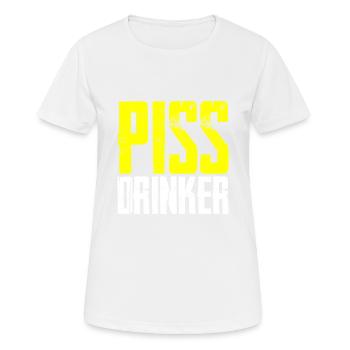 Piss Drinker 4 - Frauen T-Shirt atmungsaktiv - Weiß - Vorne - AI Model Female 172 dark (172cm)