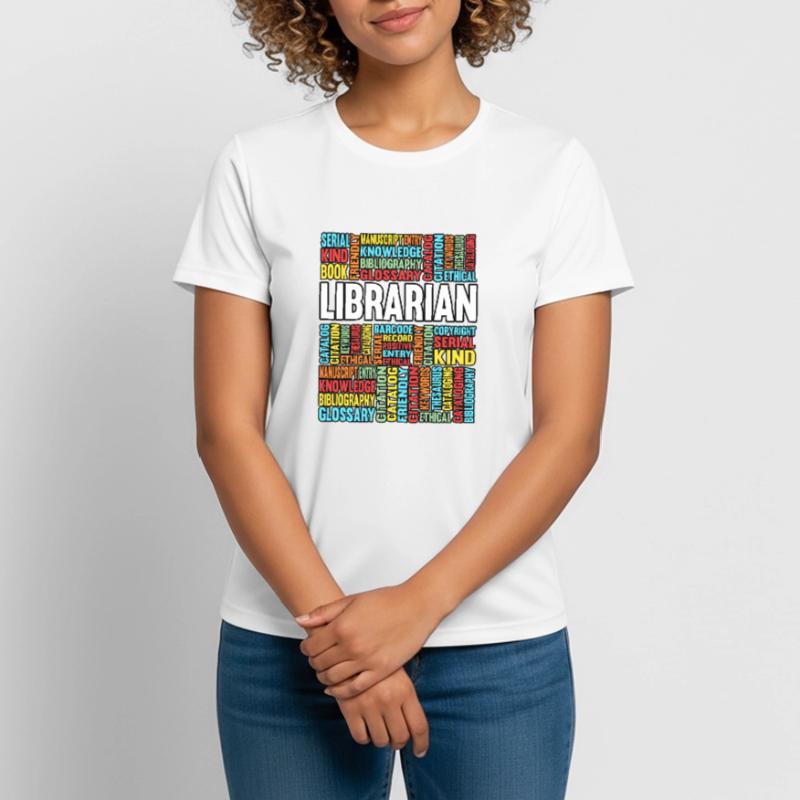 Biblioteca Libro E-Libro Thriller Escritor Camiseta mujer transpirable
