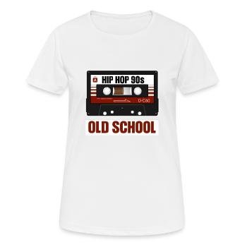 Hip Hop Deutschrap Rap Rapper Old School - Frauen T-Shirt atmungsaktiv - Weiß - Vorne - AI Model Female 172 dark (172cm)
