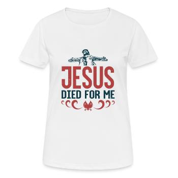 Taufe, Kommunion und Konfirmation Geschenke - Frauen T-Shirt atmungsaktiv - Weiß - Vorne - AI Model Female 172 dark (172cm)