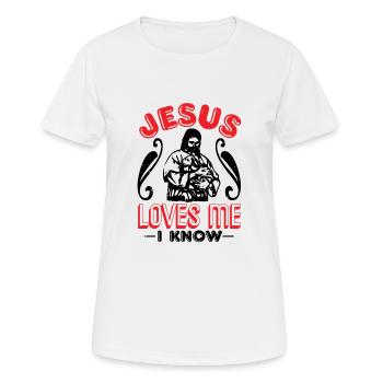 Taufe, Kommunion und Konfirmation Geschenke - Frauen T-Shirt atmungsaktiv - Weiß - Vorne - AI Model Female 172 dark (172cm)