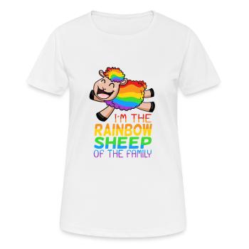 LGBT sheep cute - Women's Breathable T-Shirt - white - Front - AI Model Female 172 dark (172cm)