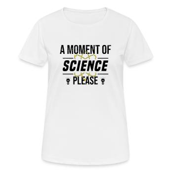 Étudiant physique Université science électron - T-shirt respirant Femme - blanc - Devant - AI Model Female 172 dark (172cm)
