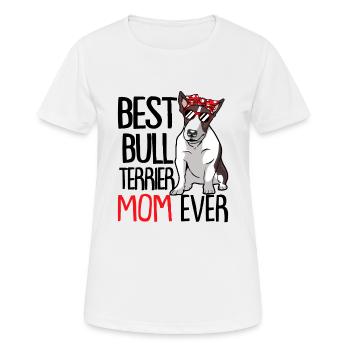 Bull terrier - Women's Breathable T-Shirt - white - Front - AI Model Female 172 dark (172cm)