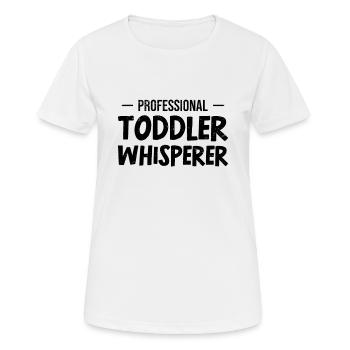 Crèche Kita éducateur éducateur maternelle - T-shirt respirant Femme - blanc - Devant - AI Model Female 172 dark (172cm)