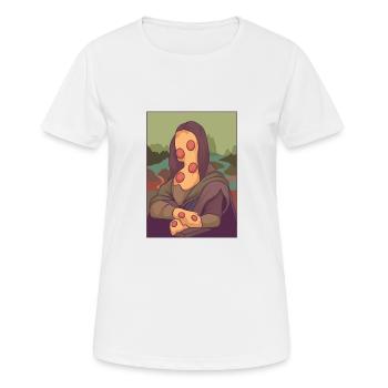 Miscellaneous Mona Pizza - Women's Breathable T-Shirt - white - Front - AI Model Female 172 dark (172cm)