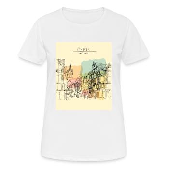Hannover germany deutschland - T-shirt respirant Femme - blanc - Devant - AI Model Female 172 dark (172cm)