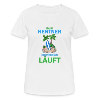 Bald Rentner - Frauen T-Shirt atmungsaktiv - Weiß - Vorne - AI Model Female 172 dark (172cm)