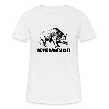 Revieraufsicht, Jäger und Jagd - Jäger - Jagd - Fa - Frauen T-Shirt atmungsaktiv - Weiß - Vorne - AI Model Female 172 dark (172cm)