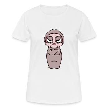 Sloth annoyed - Women's Breathable T-Shirt - white - Front - AI Model Female 172 dark (172cm)