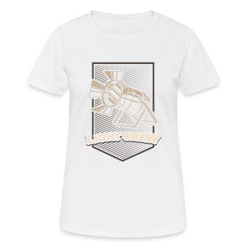 Light Crew Vintage Lighting Technician - Women's Breathable T-Shirt - white - Front - AI Model Female 172 dark (172cm)