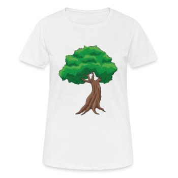 Bonsai Baum - Frauen T-Shirt atmungsaktiv - Weiß - Vorne - AI Model Female 172 dark (172cm)