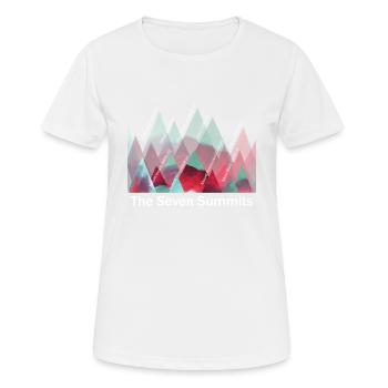 Sept sommets - T-shirt respirant Femme - blanc - Devant - AI Model Female 172 dark (172cm)