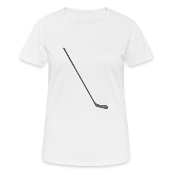 Crosse de hockey - T-shirt respirant Femme - blanc - Devant - AI Model Female 172 dark (172cm)