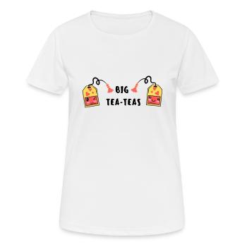 Große Tee-Tees - Frauen T-Shirt atmungsaktiv - Weiß - Vorne - AI Model Female 172 dark (172cm)