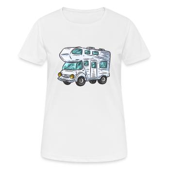 camper - Women's Breathable T-Shirt - white - Front - AI Model Female 172 dark (172cm)