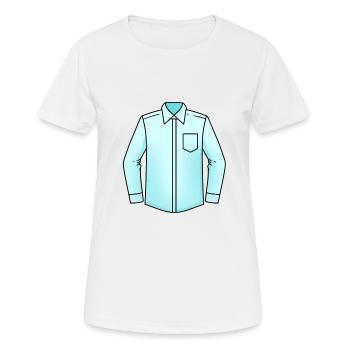 Chemise - T-shirt respirant Femme - blanc - Devant - AI Model Female 172 dark (172cm)