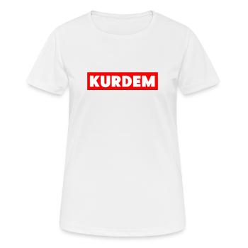 Kurde Kurdistan Biji Kurdistan - T-shirt respirant Femme - blanc - Devant - AI Model Female 172 dark (172cm)