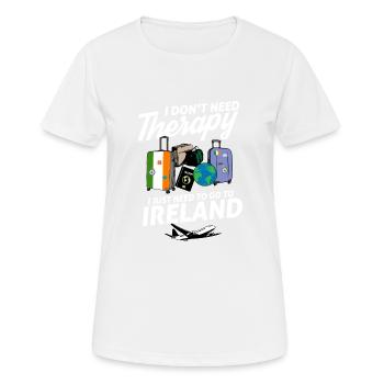 Ireland flag I Irish Souvenirs - Women's Breathable T-Shirt - white - Front - AI Model Female 172 dark (172cm)