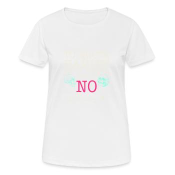 To quote Hamlet Act III, Scene III, Line 87 - NO - Women's Breathable T-Shirt - white - Front - AI Model Female 172 dark (172cm)
