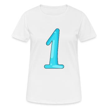 1 - Women's Breathable T-Shirt - white - Front - AI Model Female 172 dark (172cm)