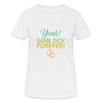 JGA Jungesellinnen Adieu Same Dick Forever - T-shirt respirant Femme - blanc - Devant - AI Model Female 172 dark (172cm)